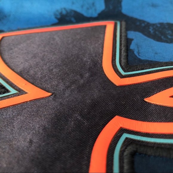 Under Armour Mens Blue Logo Allover Print Hoodie S - Picture 14 of 15